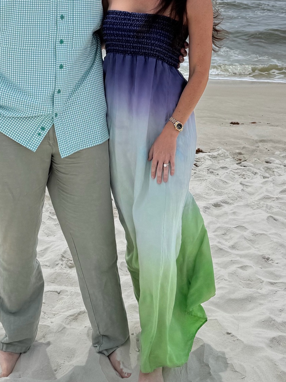 Women’s Ombre Strapless Dress